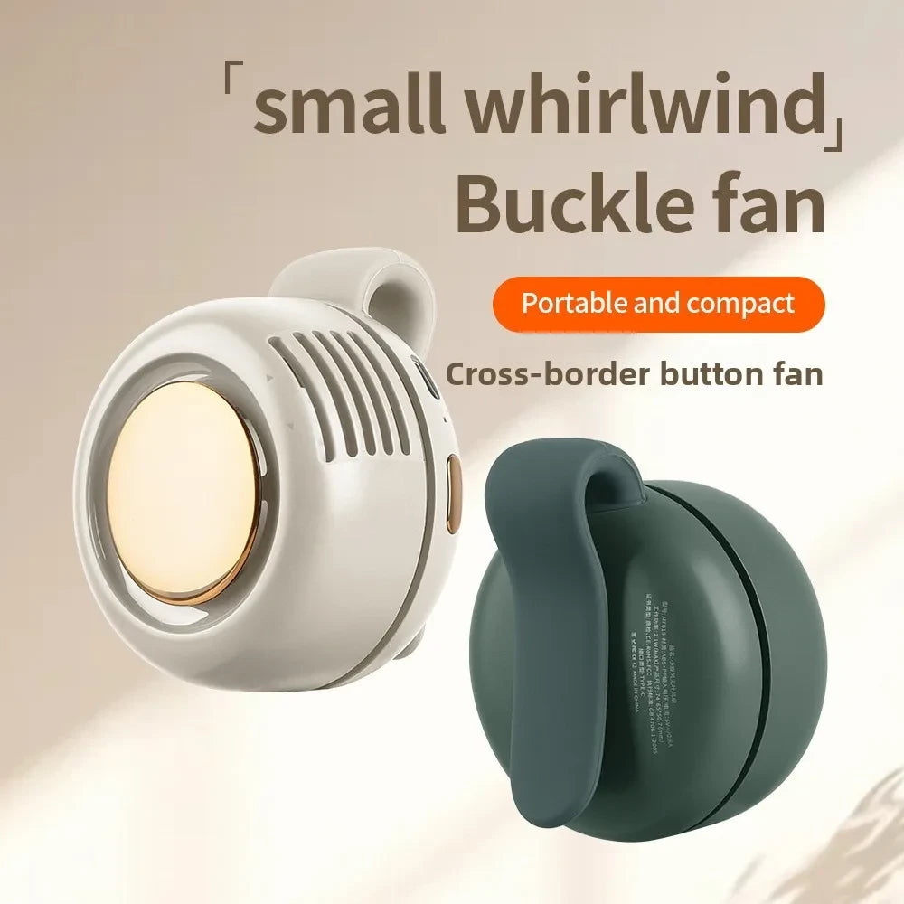 Portable Rechargeable Waist Fan With Clip